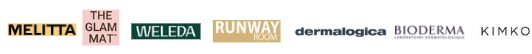 Masterclass sponsors: Melitta, The Glam Mat, Weleda, Runway Room, Dermalogica, Bioderma and Kimko